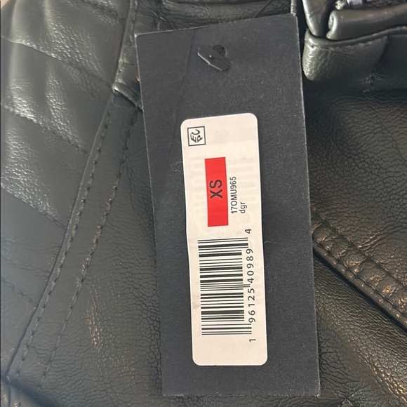 Women's Army Green Vegan Leather Jacket Kenneth Cole XS - Picture 8 of 11